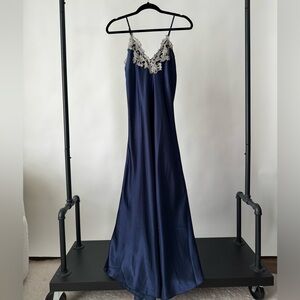 Vintage midnight blue slip